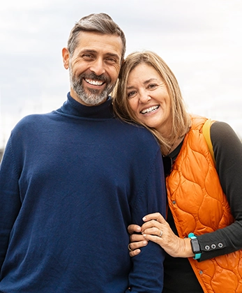 portrait of happy couple